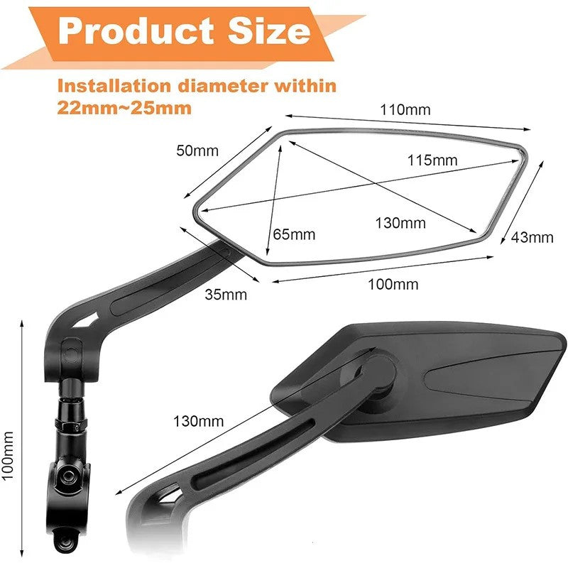 Adjustable Bike Rear View Mirror